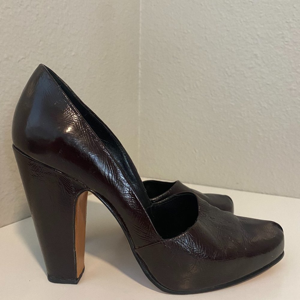 Rachel Comey D'Orsay Patent Plum Pump Size 39